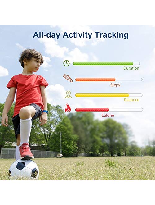 ONIOU Kids Fitness Tracker, Waterproof Activity Tracker Watch for Children, Pedometer Watch Calorie Step Counter for Boys Girls, Customized Exclusive for Children