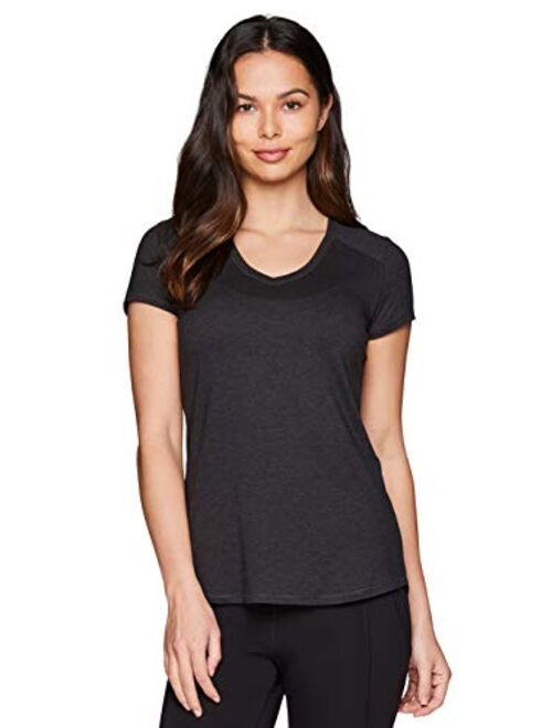 RBX Active Women's Athletic Quick Dry Space Dye Short Sleeve Yoga T-Shirt