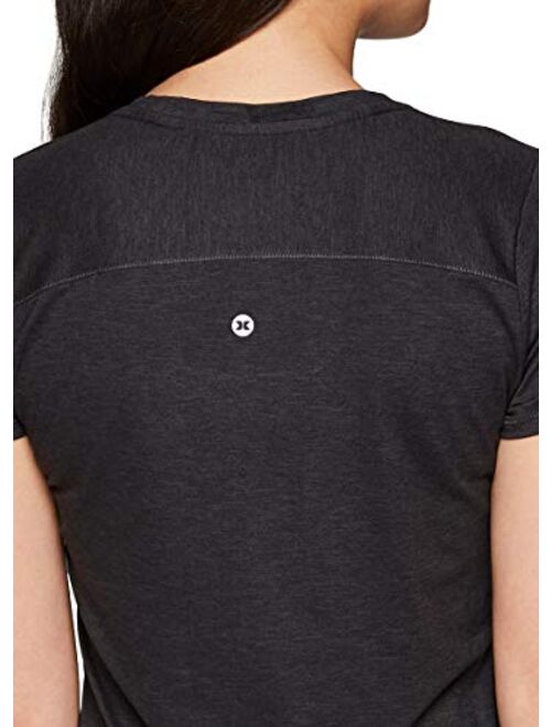 RBX Active Women's Athletic Quick Dry Space Dye Short Sleeve Yoga T-Shirt