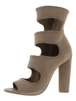 Womens Tawnie Faux Suede Cut-Out Dress Sandals