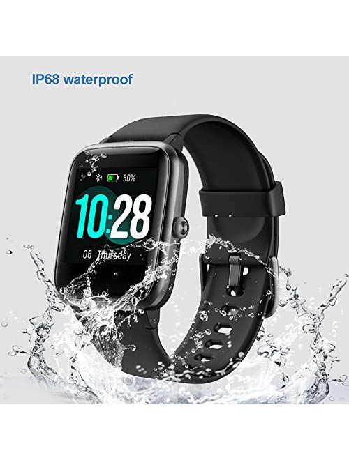 YAMAY Smart Watch Fitness Tracker Watches for Men Women, Fitness Watch Heart Rate Monitor IP68 Waterproof Digital Watch with Step Calories Sleep Tracker, Smartwatch Compa
