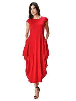 FX Cotton Jersey Draped Dress