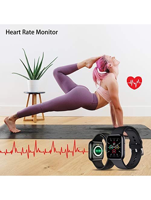 Smart Watch for Women, Yocuby Novel/Stylish/Beautiful Smartwatch Bluetooth Fitness Tracker for Ladies with IP68 Waterproof, Female Period Tool, Heart Rate Sleep Monitor C