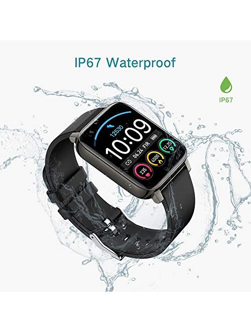 Smart Watch 2021 Ver Watches for Women, Fitness Tracker 1.69" Touch Screen Smartwatch Fitness Watch Heart Rate Monitor, IP67 Waterproof Pedometer Activity Tracker Sleep M