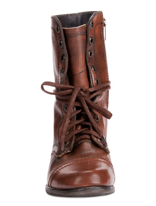 Steve Madden Women's Troopa Lace-up Combat Boots