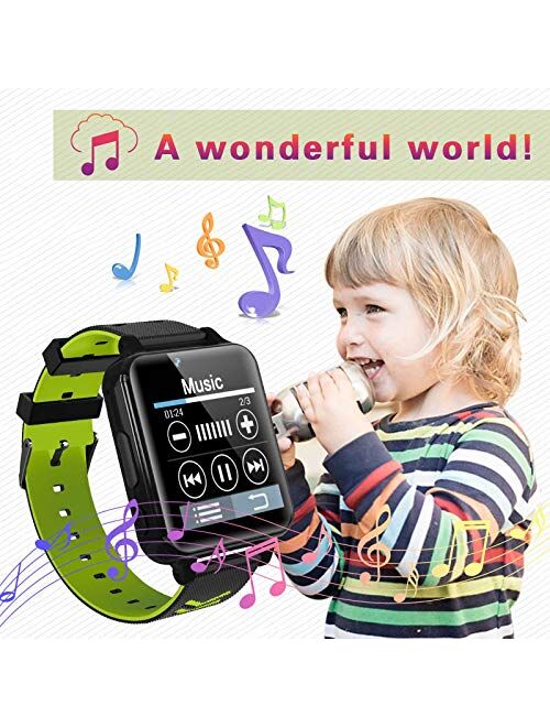 WILLOWWIND Kids Smart Watch for Boys Girls - Children's Smartwatch with 14 Games Music Mp3 Player 2 Way Phone Calls Alarms Calculator for Students 4-12 Years Old Birthday