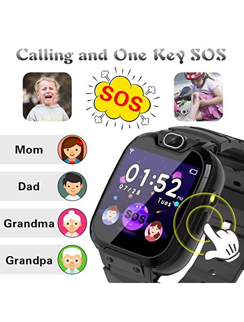 Kids Smart Watch for Boys Girls - Kids Smartwatch with Camera Games Pedometer Video/Music Player