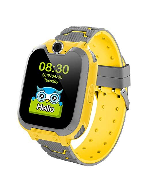 Kids Smartwatch Girls and Boys,Colorful Touch Screen Waterproof Smartwatch with Camera Games Alarm Touch Screen SOS Call Voice Chatting Christmas Birthday Gift Students T
