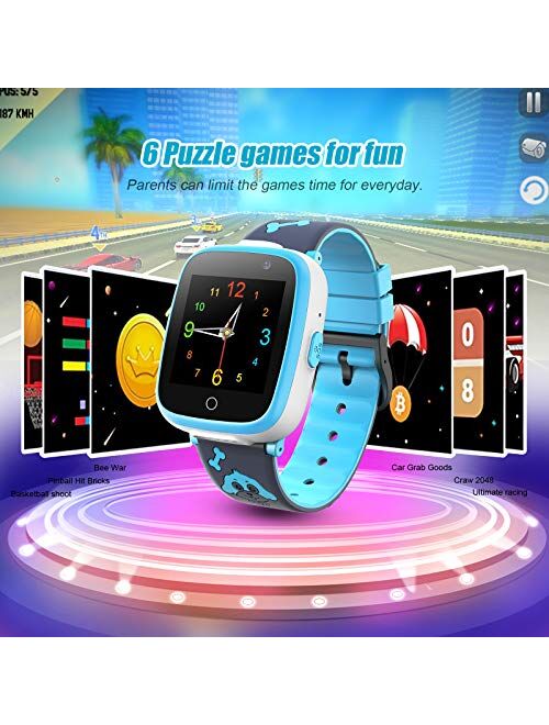 Efolen 4G Smart Watch for Kids - Smartwatch with GPS WiFi LBS Tracker Real Time Position HD Touch Screen SOS Video Call Waterproof Message Compatible Android and iOS for 