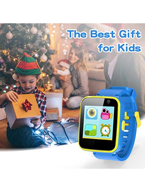AGPTEK Kids Smart Watch for 3-12 Years Old, Kid Smartwatches with HD Dual Camera, Touchscreen, Educational Games, Music Player, Toddler Watch Learning Toys Birthday Gifts