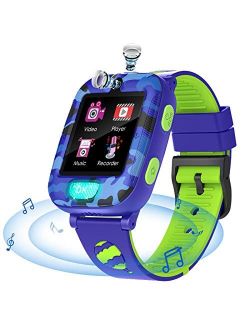 Efolen Kids Smart Watch with Twinkle Flashlight-1.54inch Touch Screen Smartwatch Two Way Call SOS Music Player 2 Cameras 6 Games Children Phone Watch for Boys Girls 4-12Y