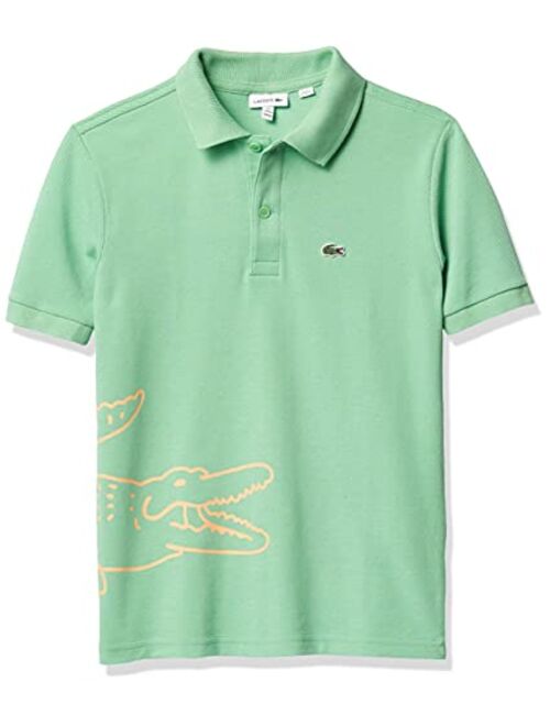 Lacoste Boys' Short Sleeve Big Croc Polo T-Shirt