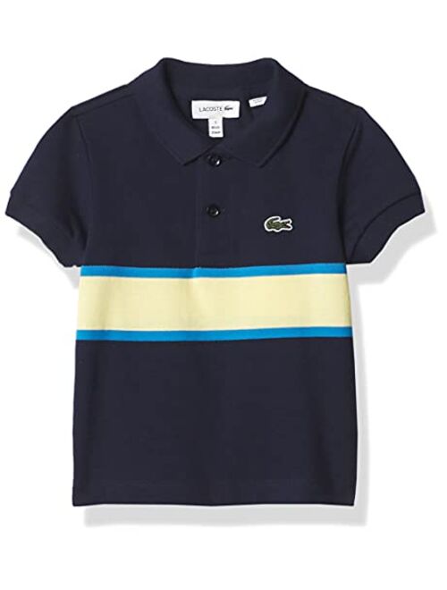 Lacoste Boys' Short Sleeve Bold Stripe Polo T-Shirt