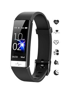 GOGUM Fitness Tracker, Heart Rate Monitor IP68 Waterproof Activity Tracker HRV Health Watch SPO2 Blood Oxygen Blood Pressure with Sleep Monitor and 11 Sport Modes for Wom