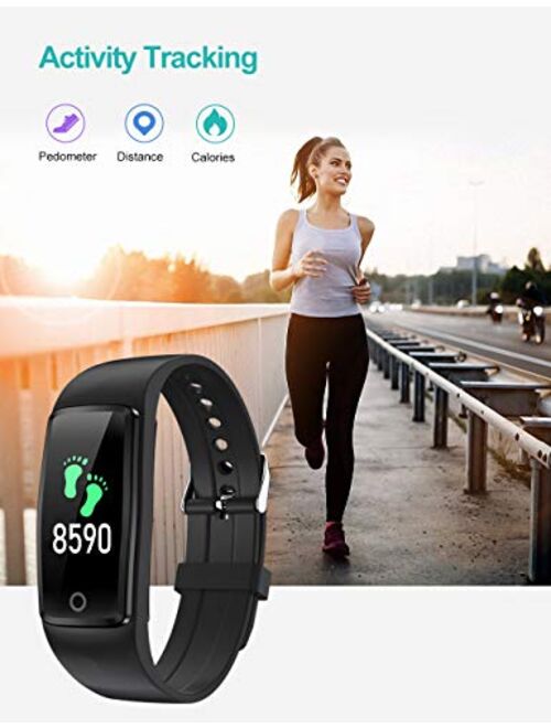 Willful Fitness Tracker No Bluetooth Simple No App No Phone Required Waterproof Fitness Watch Pedometer Watch with Step Counter Calories Sleep Tracker for Kids Parents Me