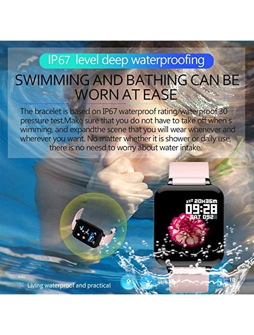 feifuns Smart Watch,Fitness Tracker with Heart Rate/Blood Pressure/Oxygen Monitor,1.3" Waterproof Health Exercise Watch Sleep Monitor Step Calorie Counter Fitness Watch f