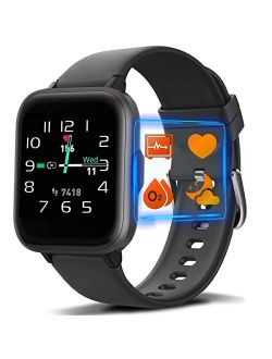 MorePro 18 Sports Mode Smart Watch with Music Control, DIY Screen Fitness Tracker with Blood Oxygen H-R Monitor, Sleep Tracker with Pedometer Step Calories Counter for Me