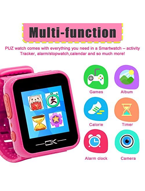 Pussan Kids Smart Watch for Boys Kids Toddler Watch Toys for 3-10 Year Old Boys Kids Smartwatch Multi-Function Game Watch with Camera USB Charging Christmas Birthday Gift