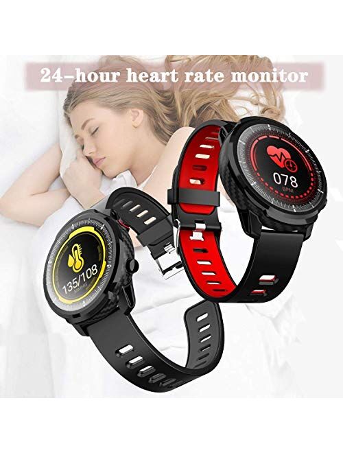 Smart Watch Fitness Tracker for Men Women, Waterproof Activity Tracker Watches with Heart Rate Monitor Step Counter Sleep Tracker Call Message Reminder Smartwatch Compati