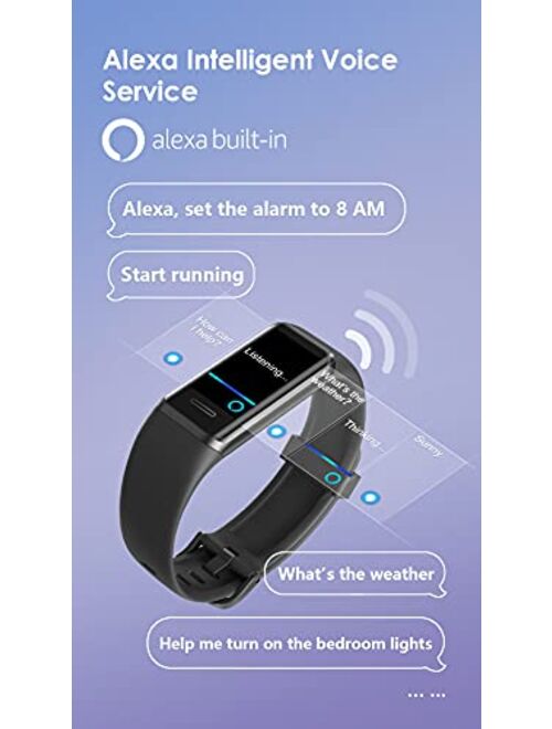 YAMAY Fitness Tracker 2021 Version, Watches for Women Men with Customized Watch Face Touch Screen Alexa Built-in, Blood Oxygen & Heart Rate Monitor Sleep Tracker IP68 Swi