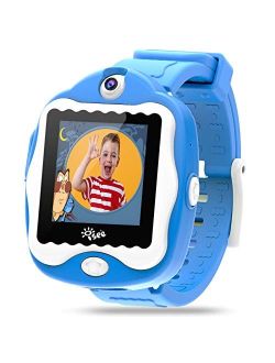 Smart Watch for Kids, Kids Smartwatch with Games, Built-in Selfie-Camera Video Watches, Children Smart Watch for Kids Age 4-12 Birthday Gifts (Blue)