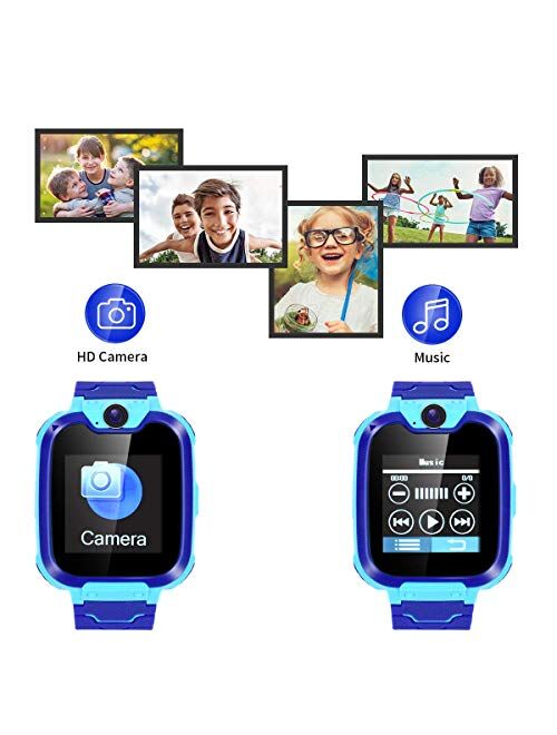 Kids Smartwatch with SIM Card Included,Two-Way Phone Call Games Camera Music Player 1.54 inch Touch Screen Boys Girls,Children Birthday Gift
