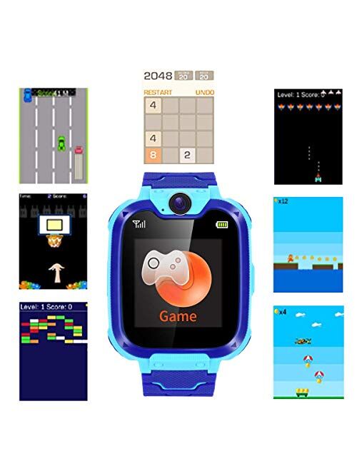 Kids Smartwatch with SIM Card Included,Two-Way Phone Call Games Camera Music Player 1.54 inch Touch Screen Boys Girls,Children Birthday Gift