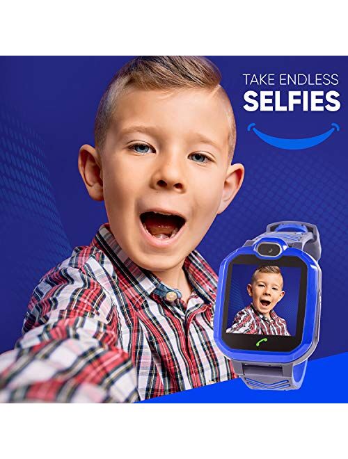 Kids Smart Watch with Alarm Clock 7 Game Camera Music Player Phone for Kids - Kids Smart Watch Boys and Girls - Touch Screen, Waterproof, Outdoor Clock - Blue Toy - Outdo