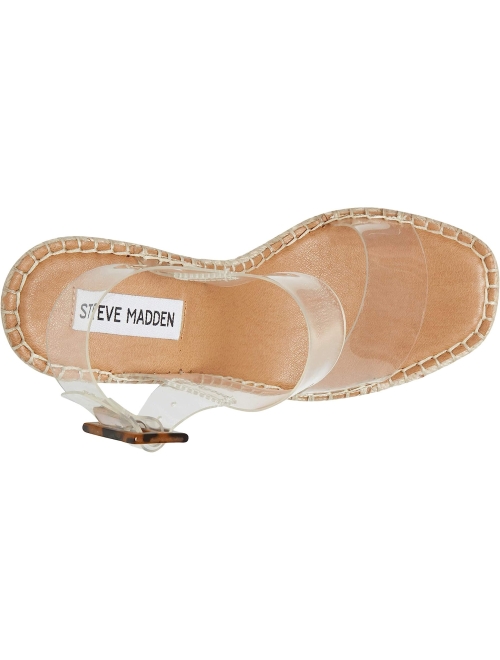 Steve Madden Women's Uri Espadrille ankle Strap Wedge Sandals