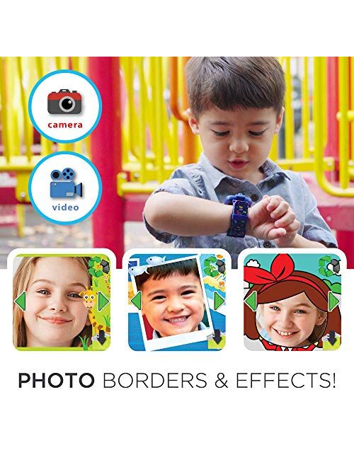 PlayZoom Superman Kids Smartwatch - Video and Camera Selfies Music Learning Educational Fun Interactive Games Touch Screen Sports Digital Watch Birthday Gift for Kids Tod