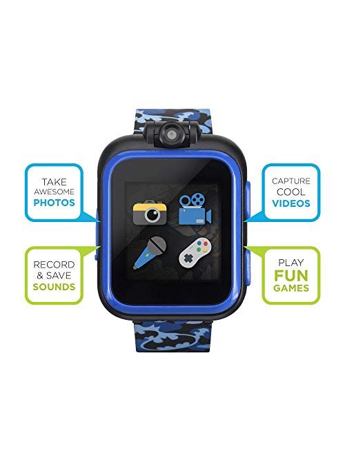 PlayZoom Batman Kids Smartwatch - Video and Camera Selfies Music Learning Educational Fun Interactive Games Touch Screen Sports Digital Watch Birthday Gift for Kids Toddl