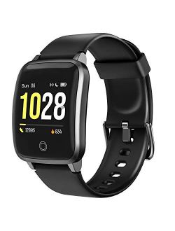 LETSCOM Smart Watch, Fitness Trackers with Heart Rate Monitor Step Calorie Counter Sleep Monitor, IP68 Waterproof Smartwatch 1.3" Color Screen, Activity Tracker Pedometer