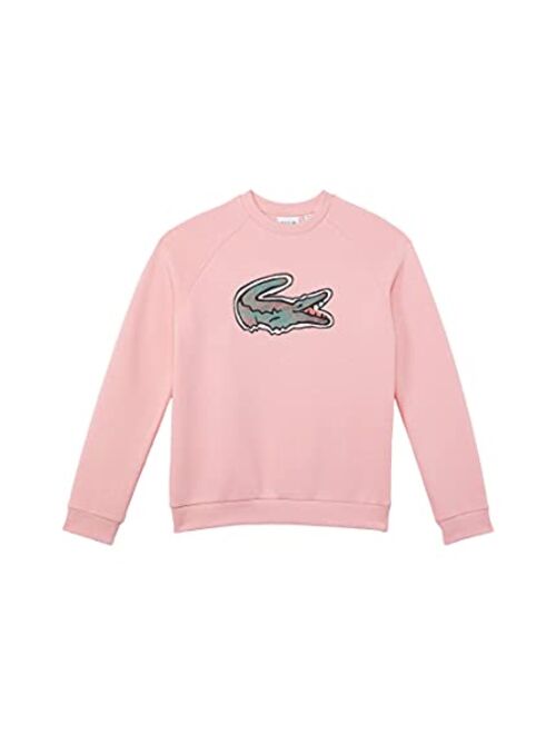 Lacoste Kids' Graphic Large Croc Crewneck Sweatshirt