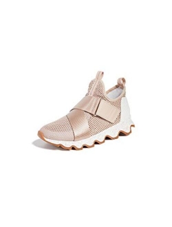 - Womens Kinetic Sneak, Knit Sneaker with Scalloped Sole and Stretch Straps