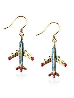 Whimsical Gifts Flight Attendant Charm Earrings