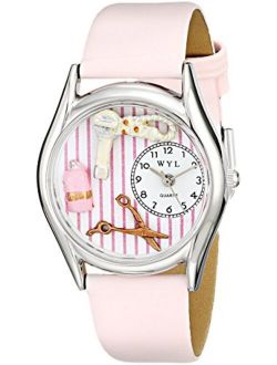 Whimsical Watches Women's S0630007 Beautician Female Pink Leather Watch