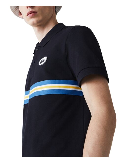 Lacoste Men's Heritage Regular-Fit Stripe Piqué Polo T-Shirt
