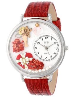 Whimsical Watches Unisex U1220033 Valentine's Day Red Leather Watch