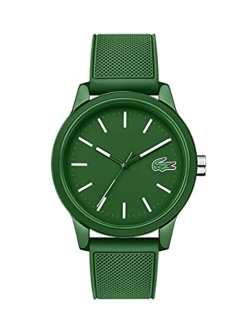Men's 12.12 Green Silicone Strap Analog Watch 42mm