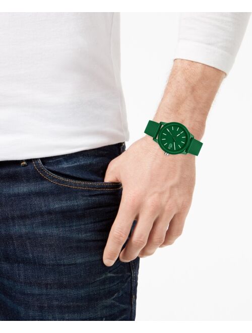 Lacoste Men's 12.12 Green Silicone Strap Analog Watch 42mm