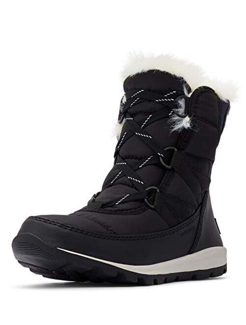 SOREL - Youth Whitney Short Lace Waterproof Snow Boots for Winter with Faux Fur Cuff