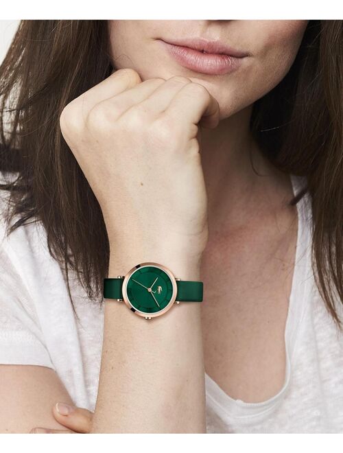 Lacoste Women's Geneva Green Leather Strap Watch 32mm