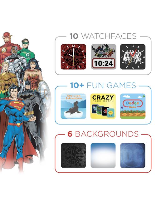 iTouch Justice League Kids Smartwatch by PlayZoom - Learning For Girls & Boys 48mm