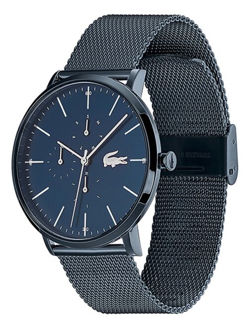Lacoste Men's Swiss Moon Blue Stainless Steel Mesh Bracelet Watch 40mm