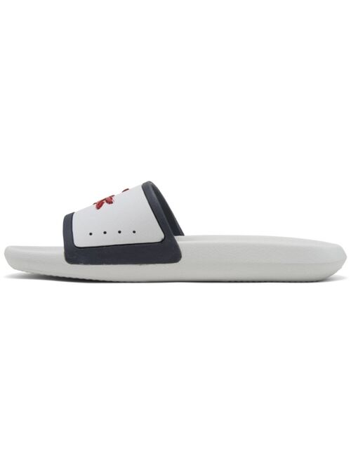 Lacoste Women's Croco Tri Slide Sandals from Finish Line