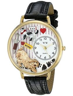 Whimsical Watches Unisex G0630003 Veterinarian Black Padded Leather Watch