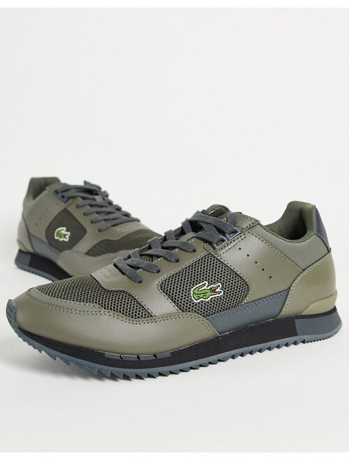 Lacoste Partner Piste running sneakers in khaki