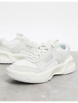 Ace Lift chunky overlay sneakers in off white mix