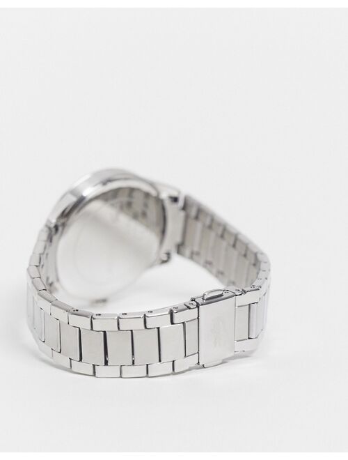 Lacoste womens ladycroc bracelet watch in silver