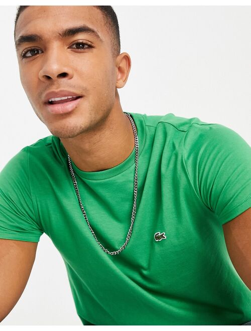 Lacoste logo cotton T-shirt in green